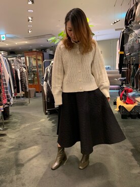 「otoaa（オトアー）のアイテム」を使った、t☺︎rachanさん（レディース・158cm）の秋コーディネート