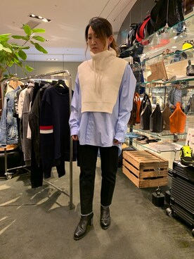 「otoaa（オトアー）のアイテム」を使った、t☺︎rachanさん（レディース・158cm）の秋コーディネート