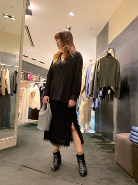 「nil admirari（ニルアドミラリ）のアイテム」を使った、t☺︎rachanさん（レディース・158cm）の春コーディネート