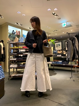「アイテム（ブルゾン）」を使った、t☺︎rachanさん（レディース・158cm・30代）の春コーディネート