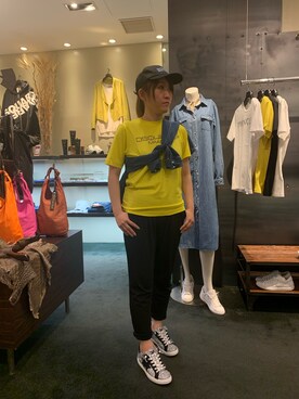 「DSQUARED2（ディースクエアード）のアイテム」を使った、t☺︎rachanさん（レディース・158cm）の春コーディネート
