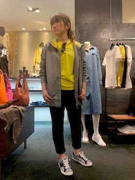 「DSQUARED2（ディースクエアード）のアイテム」を使った、t☺︎rachanさん（レディース・158cm）の春コーディネート