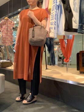 「otoaa（オトアー）のアイテム」を使った、t☺︎rachanさん（レディース・158cm）の春コーディネート