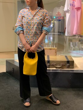 「LUCKY DE LUCA（ラッキーデルカ）のアイテム」を使った、t☺︎rachanさん（レディース・158cm）の夏コーディネート