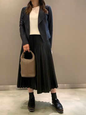 「アイテム（ブルゾン）」を使った、t☺︎rachanさん（レディース・158cm・30代）の夏コーディネート