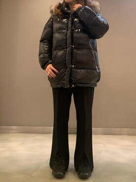 「WOOLRICH（ウールリッチ）のアイテム（ジャケット/アウター）」を使った、t☺︎rachanさん（レディース・158cm）の秋コーディネート