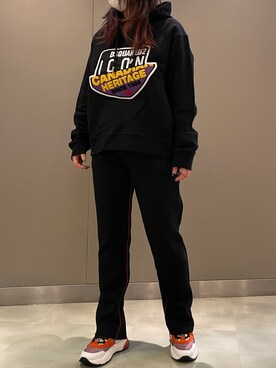 「DSQUARED2（ディースクエアード）のアイテム」を使った、t☺︎rachanさん（レディース・158cm）の冬コーディネート