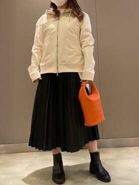 「アイテム（ブルゾン）」を使った、t☺︎rachanさん（レディース・158cm・30代）の冬コーディネート