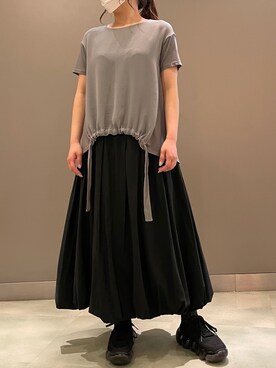 「TRANSIT（トランジット）のアイテム（トップス）」を使った、t☺︎rachanさん（レディース・158cm）の春コーディネート