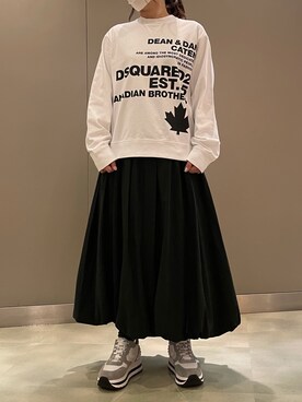 「DSQUARED2（ディースクエアード）のアイテム」を使った、t☺︎rachanさん（レディース・158cm）の春コーディネート