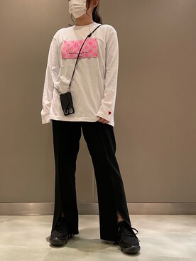 「アイテム（PC・スマホグッズ/家電）」を使った、t☺︎rachanさん（レディース・158cm・30代）の春コーディネート