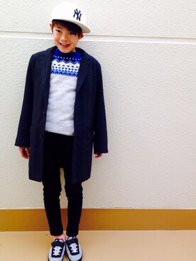 うまくんのかぞくさん（キッズ・100cm）の冬コーディネート