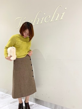 「Te chichi（テチチ）のアイテム（ブーティ）」を使った、ayakoさん（レディース・154cm）の秋コーディネート