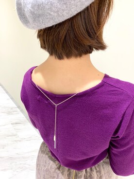 「テチチ(Te chichi)」｜「アイテム（ハンチング/ベレー帽）」を使った、ayakoさん（レディース・154cm）の秋コーディネート