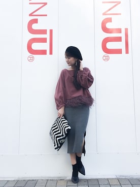 narcissus 神戸店さん（レディース・157cm）の冬コーディネート