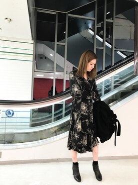 「フレア」｜「アイテム（その他アウター）」を使った、narcissus 神戸店さん（レディース・158cm）の冬コーディネート