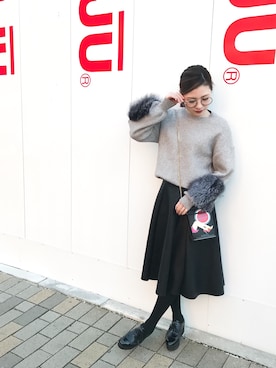 narcissus 神戸店さん（レディース・158cm）の冬コーディネート