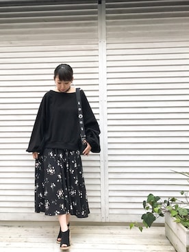 「Narcissus（ナルシス）の【cheap!!by vaNite】シンプルボリュームスウェット（スウェット）」を使った、narcissus 神戸店さん（レディース・158cm）の春コーディネート