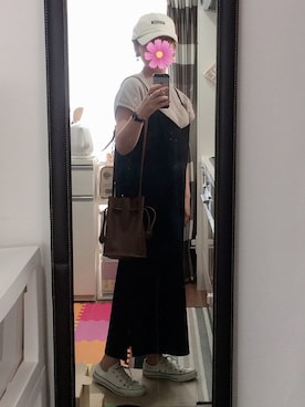 「ワッフル」｜「アイテム（アナログ腕時計）」を使った、saさん（レディース・151cm）の秋コーディネート