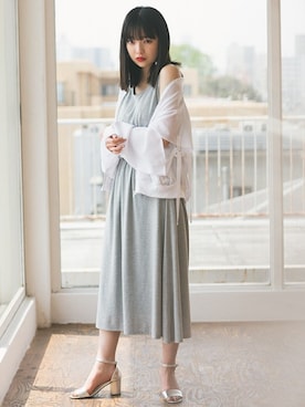 「VENCEEXCHANGE（ヴァンスエクスチェンジ）のアイテム（ブルゾン）」を使った、VENCE EXCHANG OFFICIAL ACCOUNTさん（レディース・164cm）の夏コーディネート