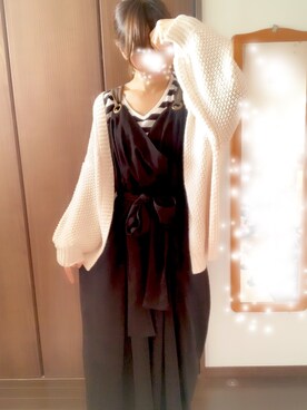 「n'OrLABEL（ノアールレーベル）のアイテム（オールインワン・サロペット）」を使った、suさん（レディース・166cm）の春コーディネート