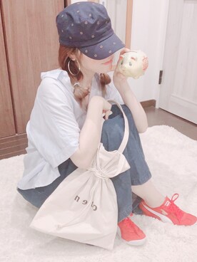 「オシャレウォーカー」｜「アイテム（その他）」を使った、suさん（レディース・166cm）の夏コーディネート