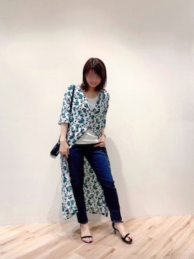「Moname（モナーム）のアイテム（パンツ）」を使った、がんさん（レディース・158cm）の冬コーディネート