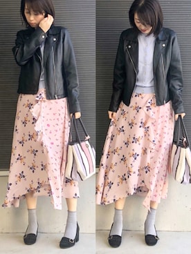 「Clelia（クレリア）のアイテム」を使った、たけまいさん（レディース・163cm）の春コーディネート