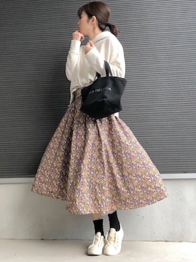 「平成最後のWEARISTAセンバツ」｜「アイテム（スリッポン）」を使った、たけまいさん（レディース・163cm）の春コーディネート