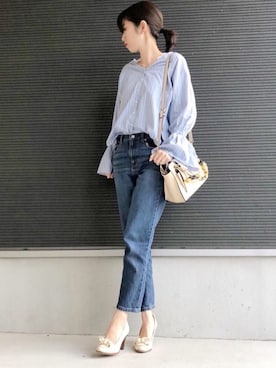 「プチプラミックス」｜たけまいさん（レディース・163cm）の春コーディネート