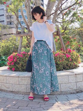 「プチプラミックス」｜たけまいさん（レディース・163cm）の春コーディネート