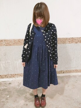 「Shoe BAR（シューバー）のアイテム」を使った、えんさん（レディース・158cm）の冬コーディネート