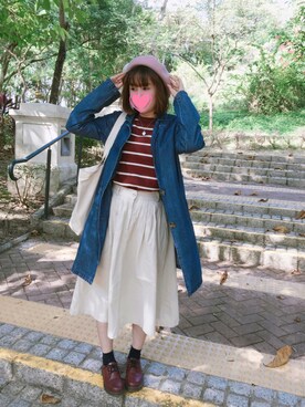 「Shoe BAR（シューバー）のアイテム」を使った、えんさん（レディース・158cm）の冬コーディネート