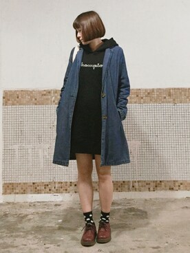 「Shoe BAR（シューバー）のアイテム」を使った、えんさん（レディース・158cm）の冬コーディネート