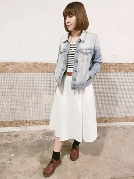 「Shoe BAR（シューバー）のアイテム」を使った、えんさん（レディース・158cm）の冬コーディネート