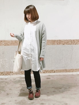 「Shoe BAR（シューバー）のアイテム」を使った、えんさん（レディース・158cm）の春コーディネート