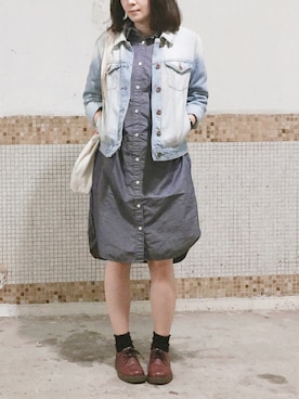 「Shoe BAR（シューバー）のアイテム」を使った、えんさん（レディース・158cm）の秋コーディネート