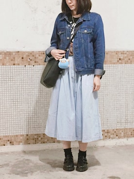 「セリーヌ」｜「アイテム（その他シューズ）」を使った、えんさん（レディース・158cm）の春コーディネート