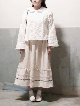 「セリーヌ」｜「アイテム（キャップ）」を使った、えんさん（レディース・158cm）の冬コーディネート