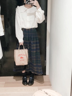 「ehka sopo（エヘカソポ）のアイテム」を使った、えんさん（レディース・158cm）の冬コーディネート