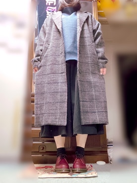 「Deviluse（Deviluse）のアイテム（帽子）」を使った、ぴょんすけさん（レディース・158cm）の冬コーディネート