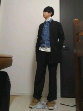 「URBAN RESEARCH（アーバンリサーチ）のアイテム（ミリタリージャケット）」を使った、翔さん（メンズ・170cm）の冬コーディネート