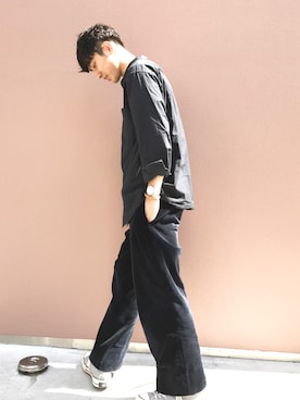 「アイテム（アナログ腕時計）」を使った、並木一樹さん（メンズ・180cm）の春コーディネート