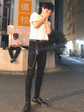 「JUNRED（ジュンレッド）のアイテム（その他）」を使った、けけけけけさん（メンズ・170cm）の春コーディネート