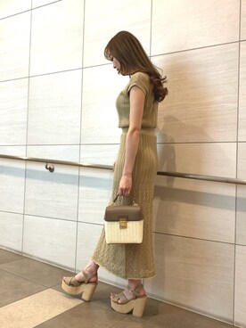 「LIPSERVICE（リップサービス）のアイテム（ワンピース/ドレス）」を使った、fumiさん（レディース・165cm）の春コーディネート