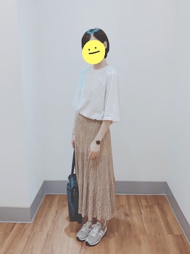 「Daniel Wellington（ダニエルウェリントン）の販売終了クラシックペティット アッシュフィールド32mm（アナログ腕時計）」を使った、キキ🐈さん（レディース・164cm）の夏コーディネート