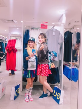 「adidas Originals（アディダスオリジナルス）のアイテム（キャップ）」を使った、ALian エリアンさん（レディース・158cm）の夏コーディネート