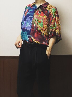 「JAMS WORLD」｜加賀谷佳月さん（メンズ・175cm）の夏コーディネート