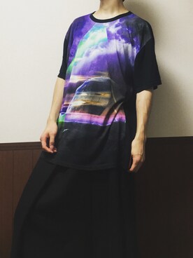 「PARADOX（パラドックス）のアイテム（トップス）」を使った、加賀谷佳月さん（メンズ・175cm）の夏コーディネート