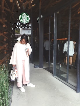 「コーディガン」｜「アイテム（ノーカラージャケット）」を使った、hitommyさん（レディース・161cm）の春コーディネート